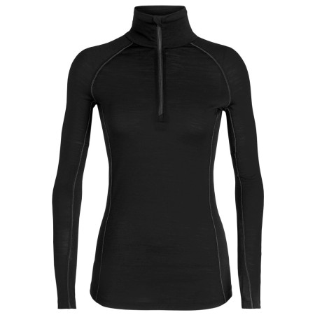Felpa da donna Icebreaker 150 Zone Ls Half Zip nero Black