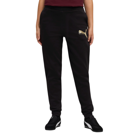 Pantaloni da tuta da donna Puma ESS METALLIC Sweatpants FL