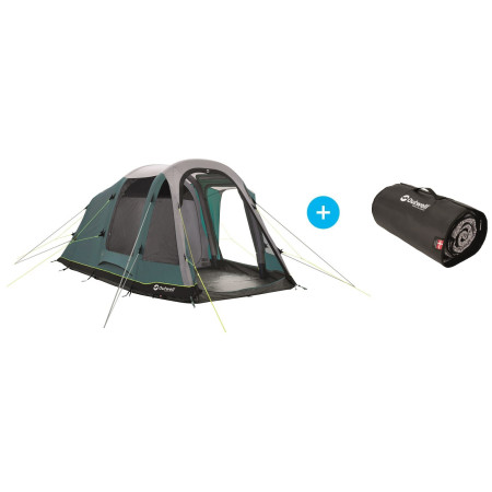 Set di tende gonfiabili Outwell Rosedale 4PA + koberec verde Green