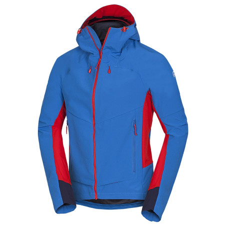 Giacca softshell da uomo Northfinder Princeton blu/rosso 286bluered