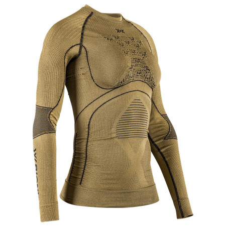 Maglietta sportiva da donna X-Bionic Radiactor 4.0 Shirt Lg Sl nero/oro GOLD/BLACK