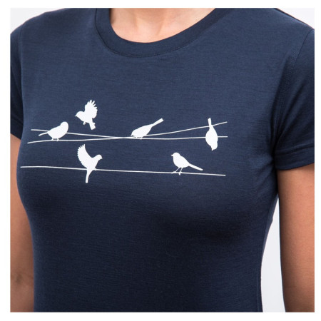 Maglietta sportiva da donna Sensor Merino Active Songbirds