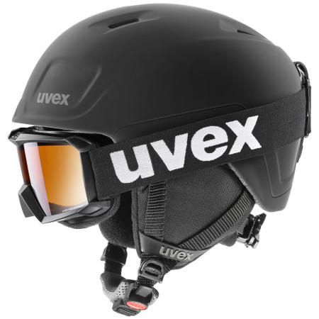 Set di casco e occhiali Uvex Heyya Pro Set nero black