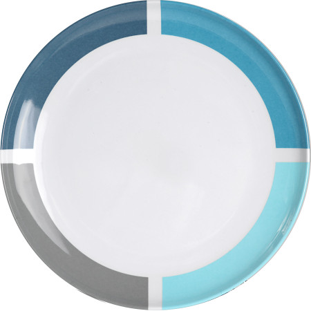 Piatto Brunner Aquarius Dinner plate bianco/blu