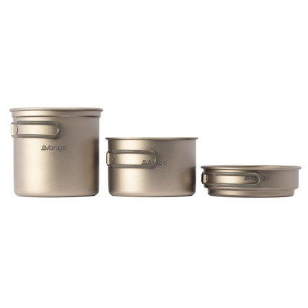 Set da cucina Vango Titanium 3 Piece Cook Set argento Titanium