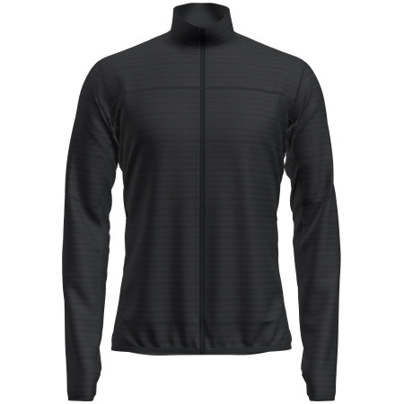 Felpa funzionale da uomo Icebreaker Men Merino Blend 300 RealFleece™ Descender LS Zip nero Black