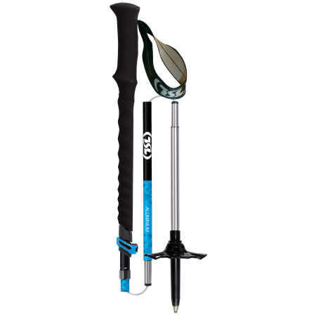 Bastoncini da trekking TSL Tour Alu 5 Cross ST Twist nero/blu