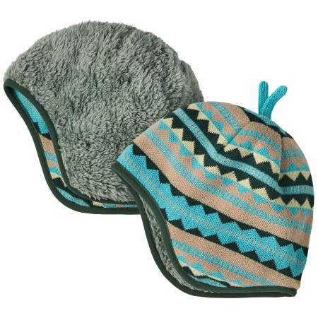 Cappello per bambini Patagonia Baby Reversible Beanie grigio Diamond Stripe: Snowmelt Blue