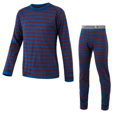 Intimo sportivo per bambini Sensor Merino Air Set blu/rosso