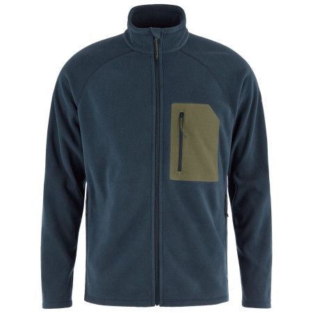 Felpa da uomo Fjällräven Kaipak Fleece M blu Dark Navy-Laurel Green