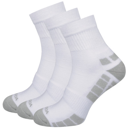 Calze MOOA Silver Bamboo Mid 3-pack bianco/grigio White/Grey
