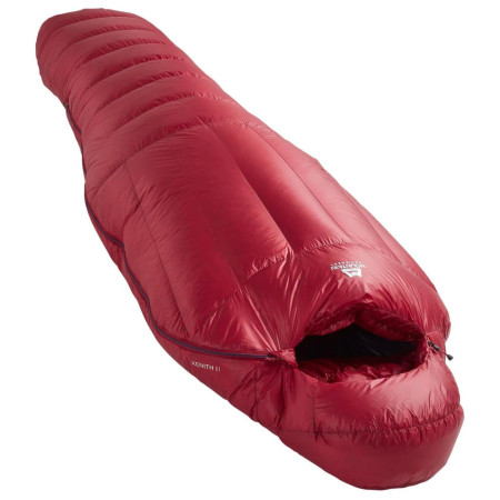 Sacco a pelo in piuma Mountain Equipment Xenith III Long rosso Merlot