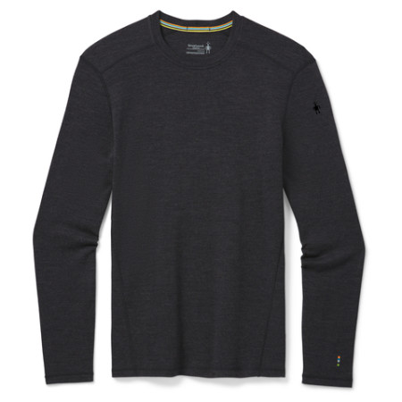 Maglietta funzionale da uomo Smartwool M Classic Thermal Merino Base Layer Crew Boxed 2022 grigio scuro charcoal heather