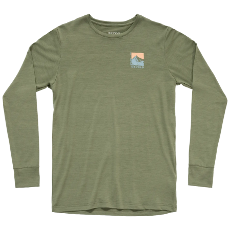 Maglietta funzionale da uomo Devold Classic Summit Ls Man khaki Lichen