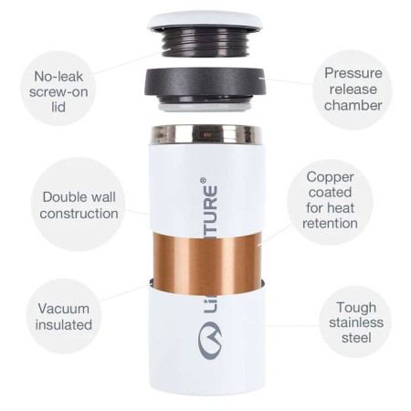 Tazza termica LifeVenture One Touch Thermal Mug 350 ml