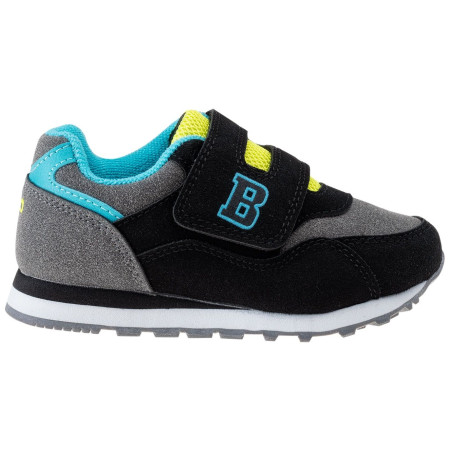 Scarpe da bambino Bejo Baloo Kids grigio/giallo DarkGray/Black/Sapphire/DarkLime