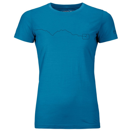 Maglietta sportiva da donna Ortovox W's 120 Tec Mountain T-Shirt blu Heritage Blue