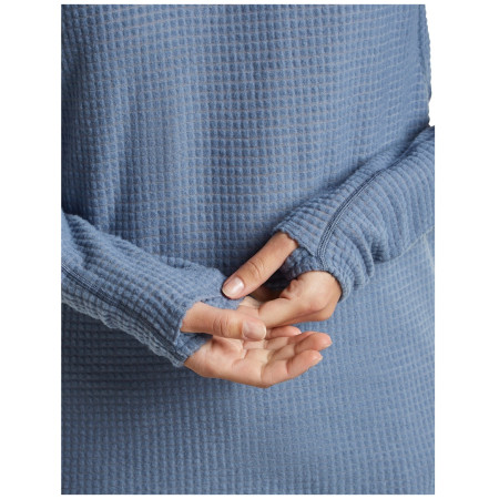 Felpa da donna Icebreaker Wom Mer 400 RealFleece Grid Pulover Hood