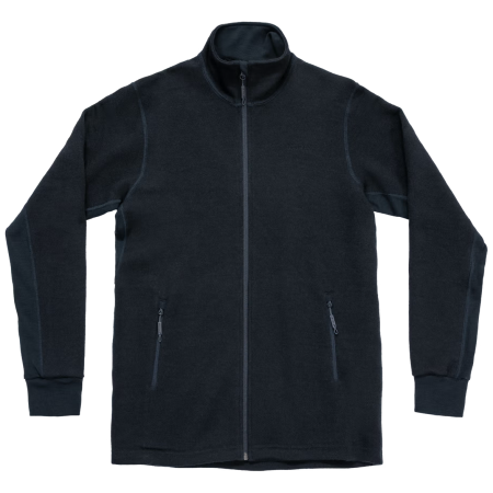 Felpa funzionale da uomo Devold Thermo Wool Jkt Man nero Ink