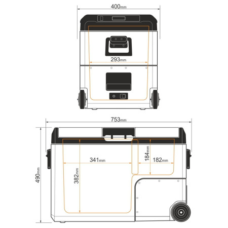Frigorifero a compressore Yolco TCX50