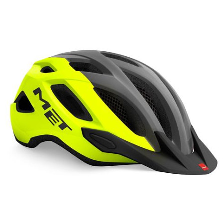 Casco da ciclismo MET Crossover Reflex grigio/giallo