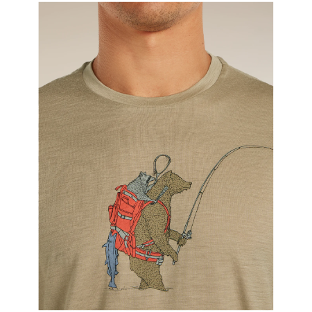 Maglietta funzionale da uomo Icebreaker Merino 150 Tech Lite SS Tee Bear Catch