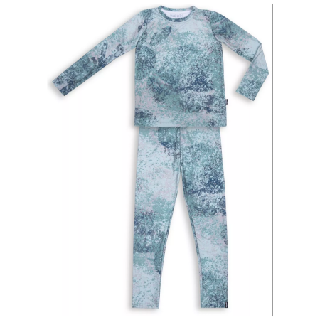 Pantaloni da bambino Wouki Aiki Green marble