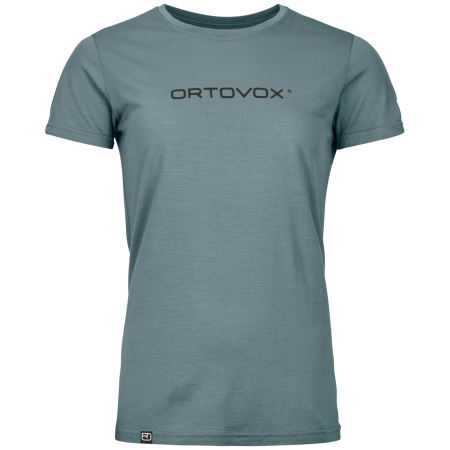 Maglietta sportiva da donna Ortovox 150 Cool Brand Ts W grigio Icy Shore