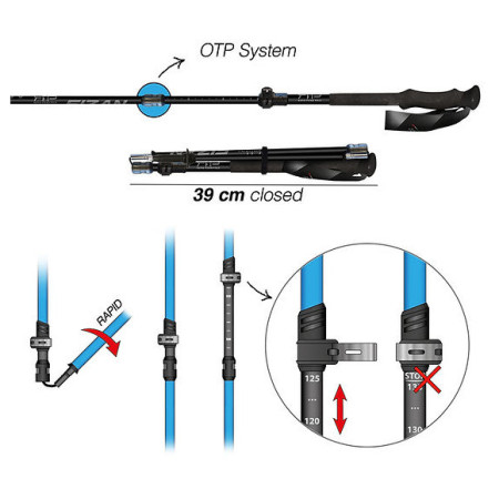 Bastoncini da trekking Fizan RFP Touring