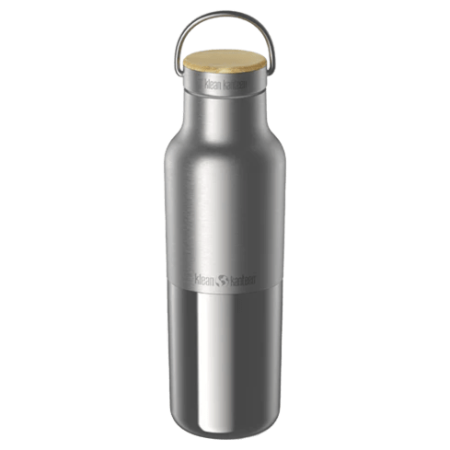 Thermos Klean Kanteen Rise Reflect 16oz (w/ Bamboo Cap) argento Brushed Stainless