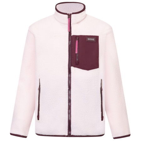 Felpa sportiva per bambini Regatta Junior Frankie Warm Fleece Pink Haze/Fig rosa chiaro Pink Haze/Fig
