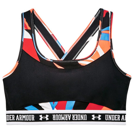 Reggiseno sportivo Under Armour Crossback Mid SP nero/rosso Red / Victory Blue / White