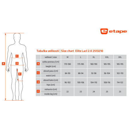 Pantaloncini da ciclismo da uomo Etape Elite Lacl 2.0