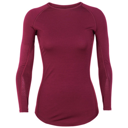 Maglietta sportiva da donna Icebreaker 200 Zone LS Crewe bordeaux cherry