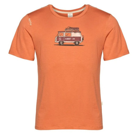 Maglietta da uomo Chillaz Bozen Climber's Life arancione Terracotta