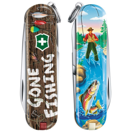Coltello da tasca Victorinox Classic LE Gone Fishing blu GoneFishing