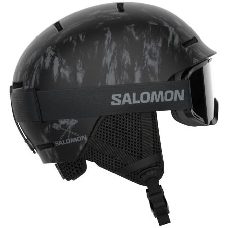 Casco da sci per bambini Salomon Player Combo nero Black Tie&dye