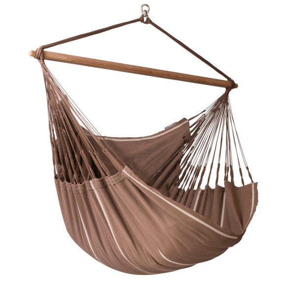 Sedia sospesa La Siesta Habana Lounger marrone Chocolate