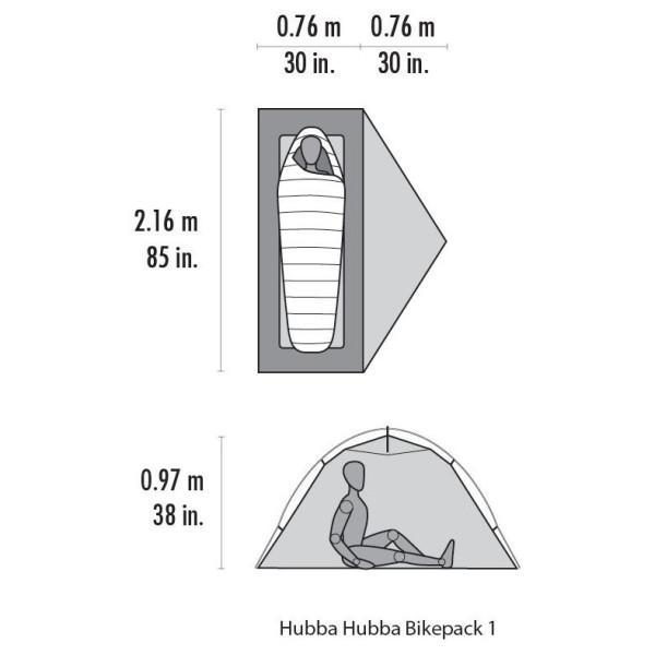 Tenda ultraleggera MSR Hubba Hubba Bikepack 1