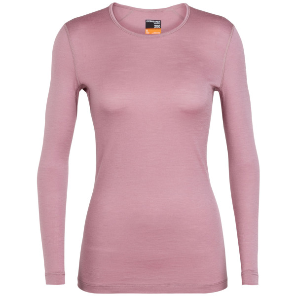 Maglietta da donna Icebreaker Women's 200 Oasis Long Sleeve rosa Opal