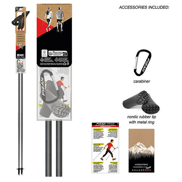 Bastoncini da nordic walking Fizan NW Carbon Pro Impulse