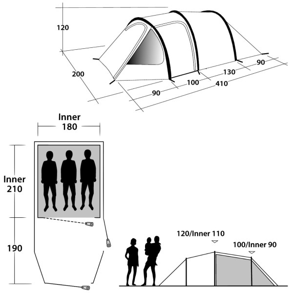 Tenda Outwell Earth 3 (2021)