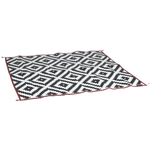 Tappeto per tenda Bo-Camp Chill mat Lewisham XL bianco/nero Black/White/Red