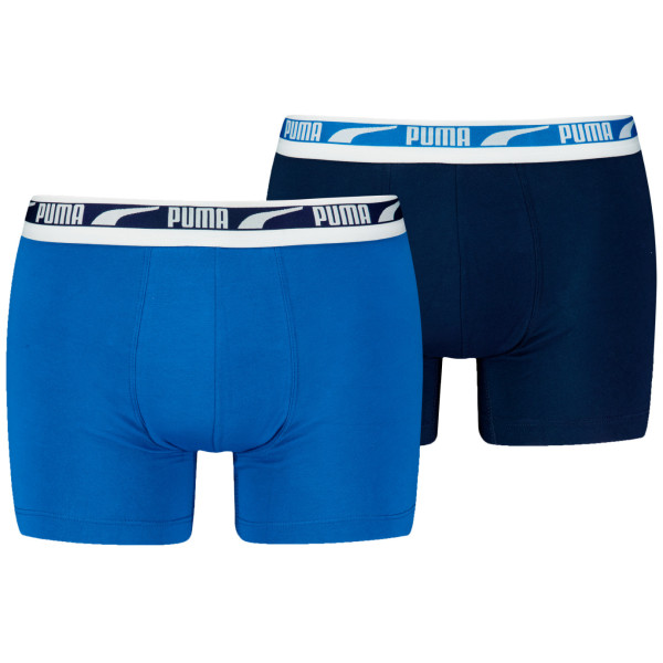 Boxer da uomo Puma Everyday Multi Logo Boxers 2P blu/azzurro Blue Combo