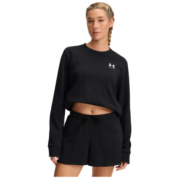 Felpa da donna Under Armour Rival Terry Crew nero Black / / White