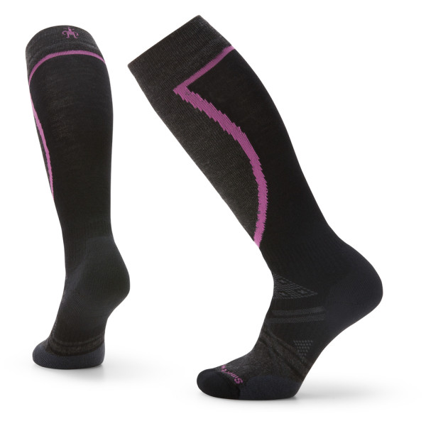 Calze da sci Smartwool W Ski Full Cushion OTC - Recycled nero/rosa black