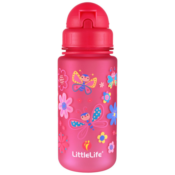 Bottiglia per bambini LittleLife Water Bottle 400 ml rosa Butterflies