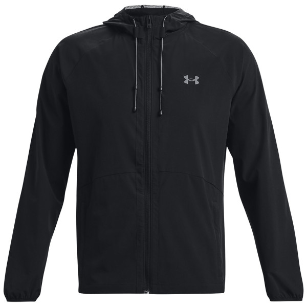 Giacca primaverile da uomo Under Armour Stretch Woven Windbreaker nero Black / / Pitch Gray