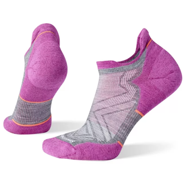 Calzini da donna Smartwool Run Targeted Cushion Low Ankle Socks grigio/rosa medium gray