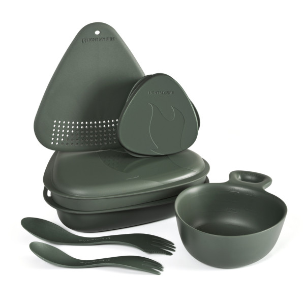 Set di stoviglie Light My Fire Outdoor MealKit 2.0 verde sagegreen